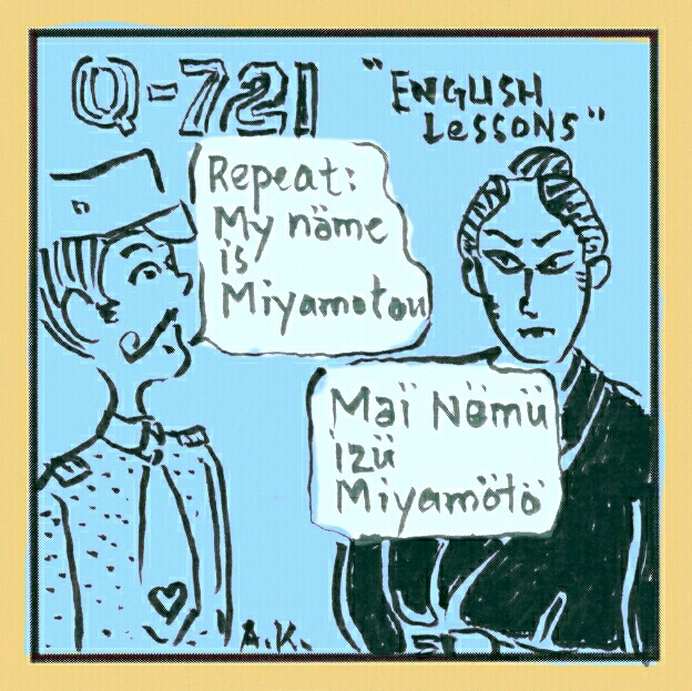 Q-721 motion comics and italian webcomics - Miyamoto Musashi - English lessons