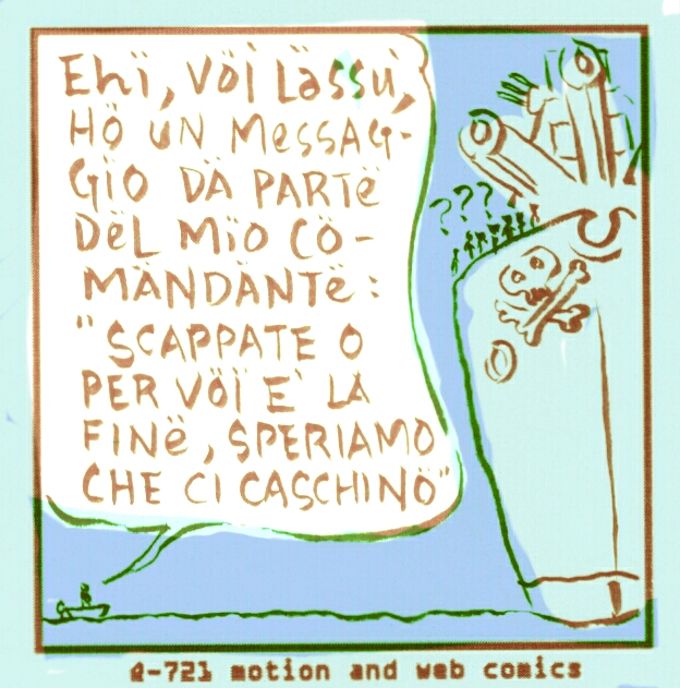 Q-721 motion comics and webcomics italiani - hemerodrome - emerodromo