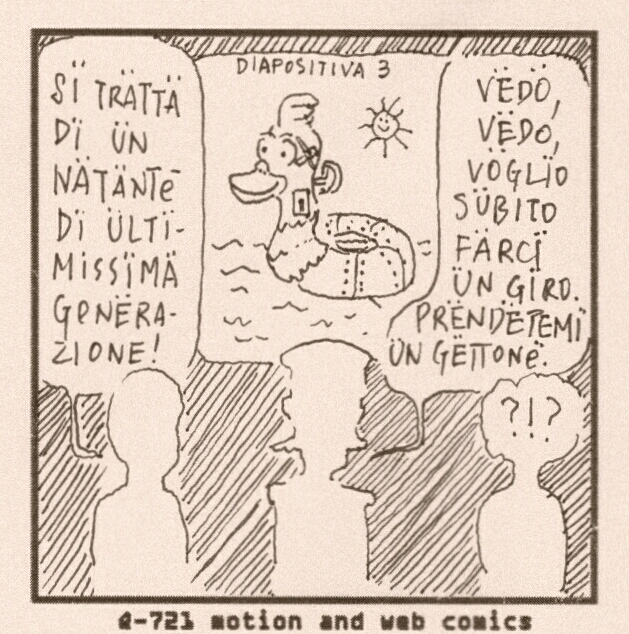 Q-721 motion comics e webcomics italiani - anatra o coniglio - duck or rabbit - モーションコミック、4コマ漫画