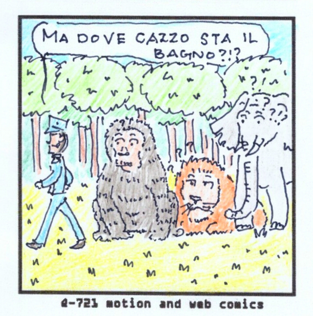 AFRICA - Q-721 motion comics & italian webcomics - モーションコミック、4コマ漫画