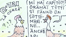 Chicken dinosaur - Il pollo dinosauro - Q-721 motion comics & italian webmanga - モーションコミック、4コマ漫画